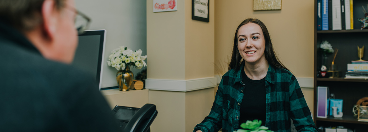 Woman getting customized drug and alcohol counseling at The Counseling Center near Philadelphia